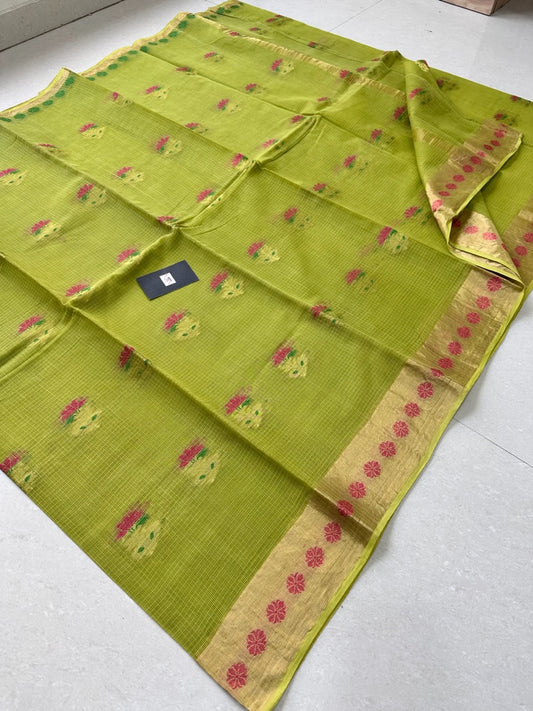 Pure Weaved Kota Cotton Doria Saree