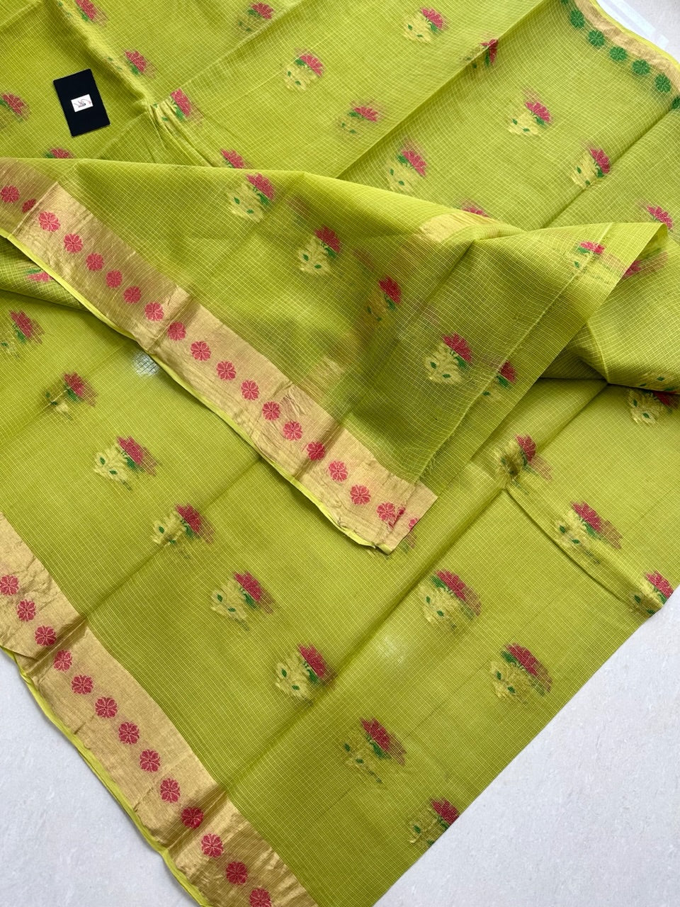 Pure Weaved Kota Cotton Doria Saree