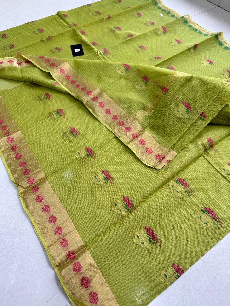 Pure Weaved Kota Cotton Doria Saree