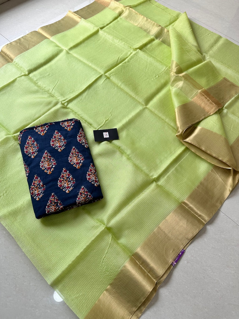 Pure Single Dyed Kota Silk Saree