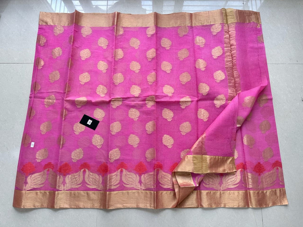 Pure Weaved Kota Cotton Doria Saree