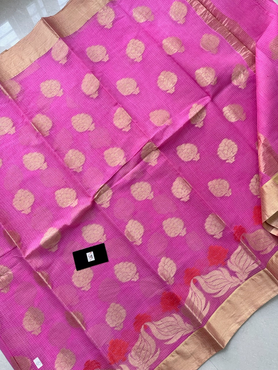 Pure Weaved Kota Cotton Doria Saree