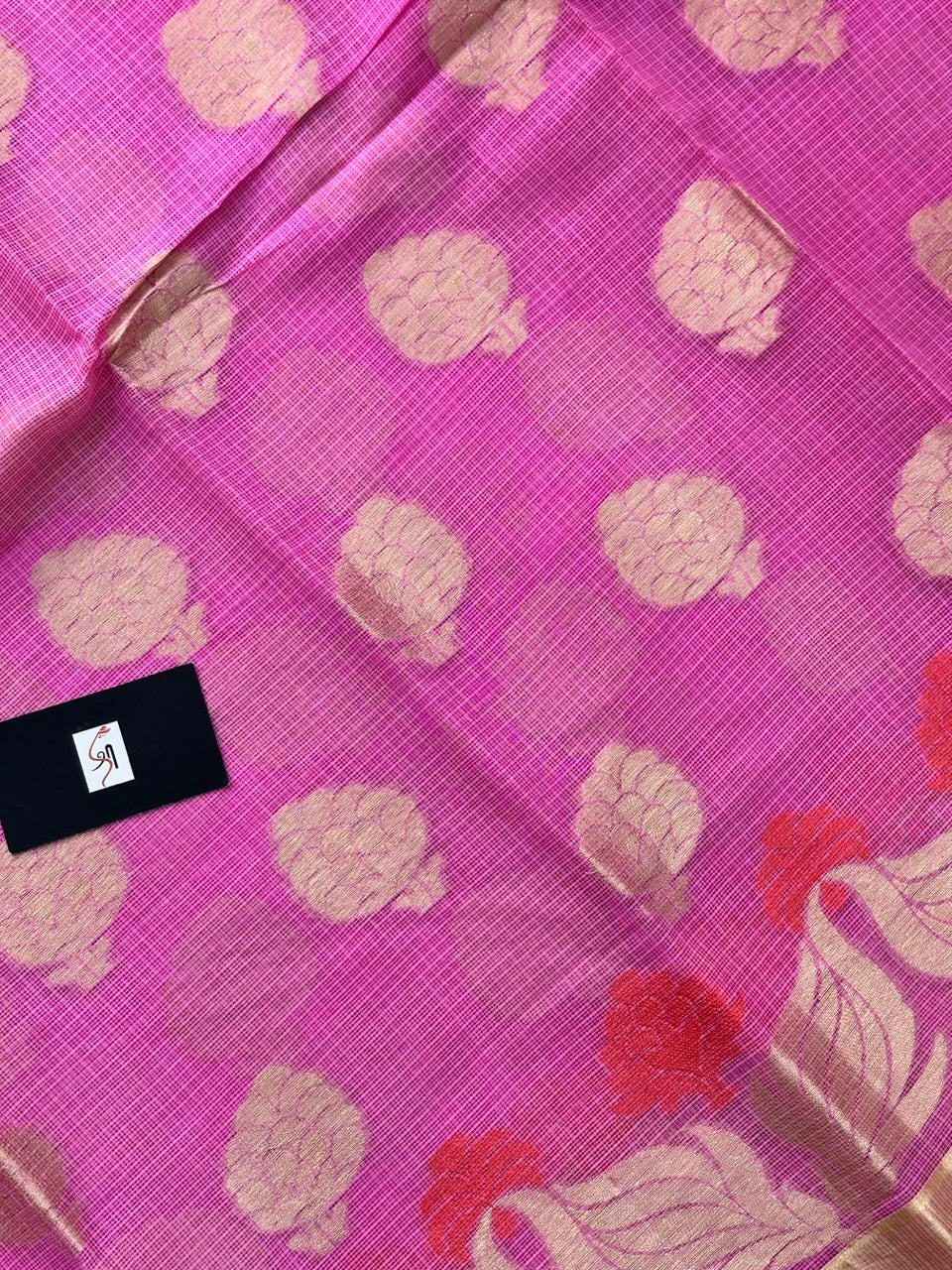 Pure Weaved Kota Cotton Doria Saree