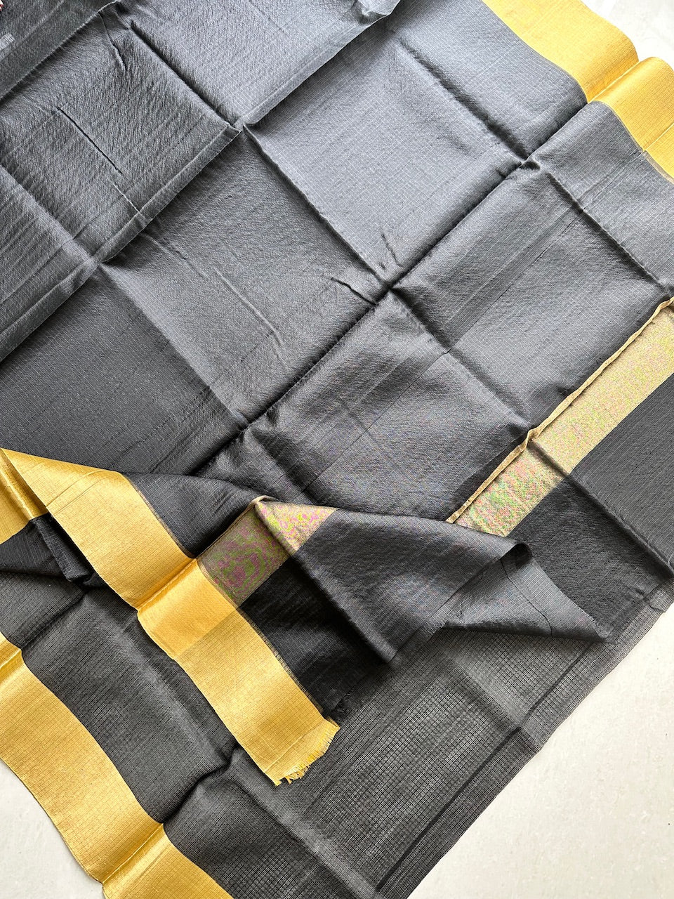 Pure Single Dyed Kota Silk Saree