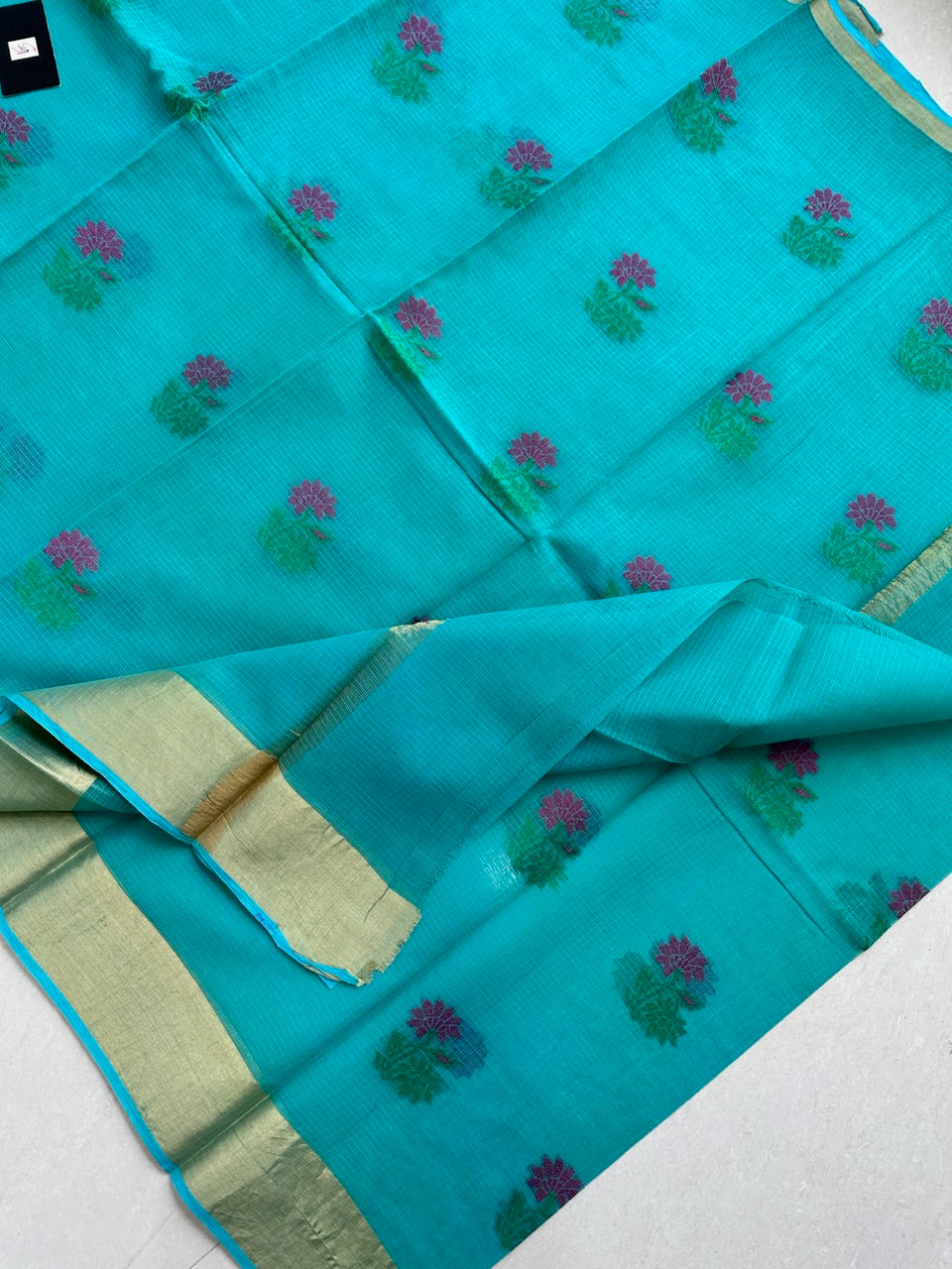 Pure Weaved Kota Cotton Doria Saree