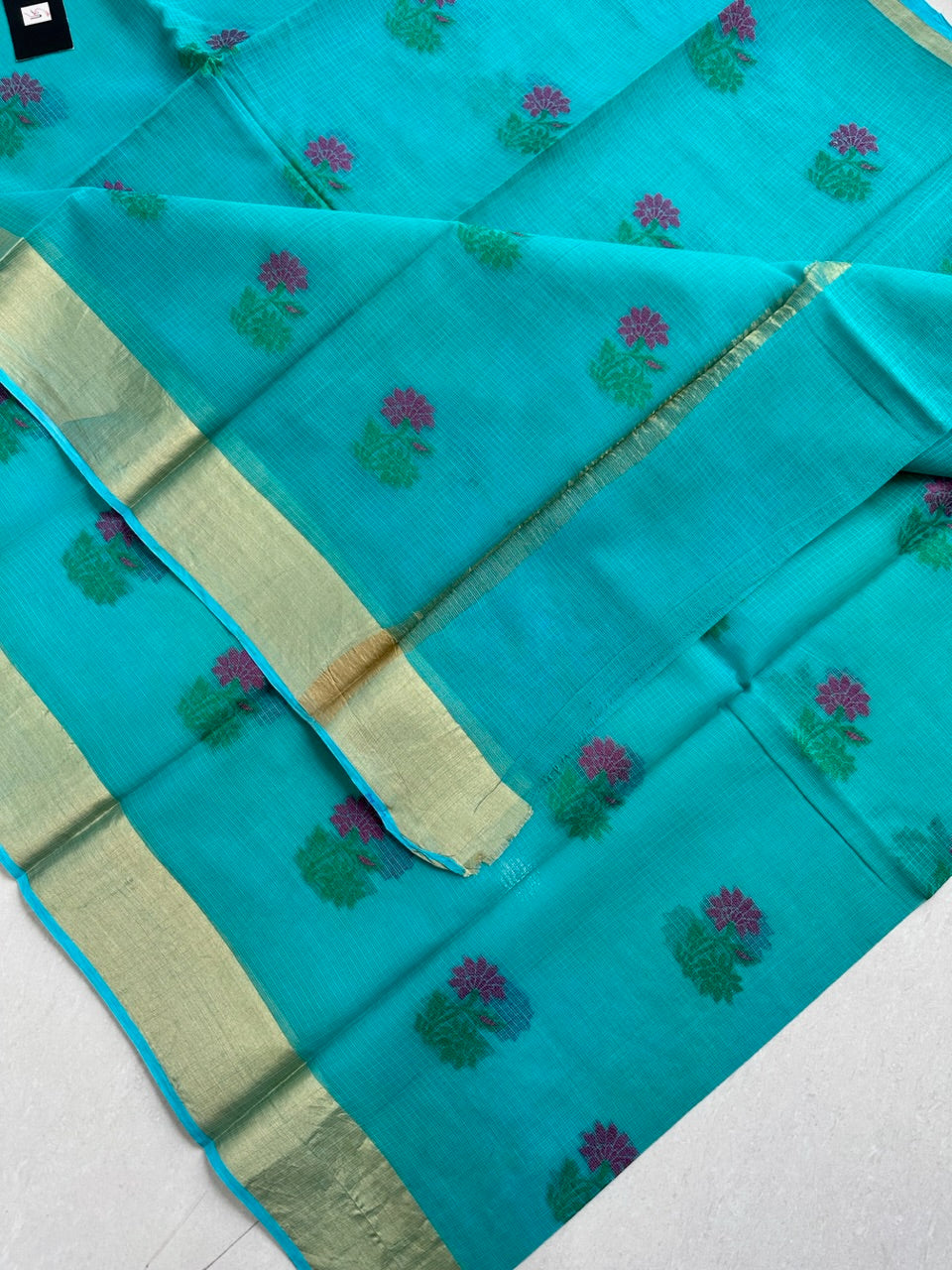 Pure Weaved Kota Cotton Doria Saree