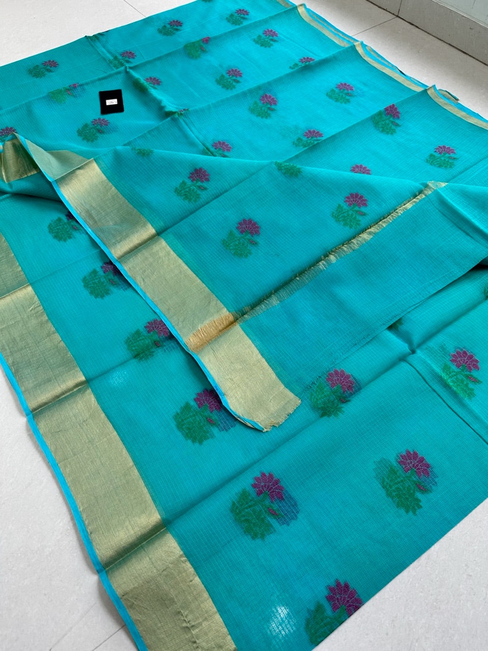 Pure Weaved Kota Cotton Doria Saree