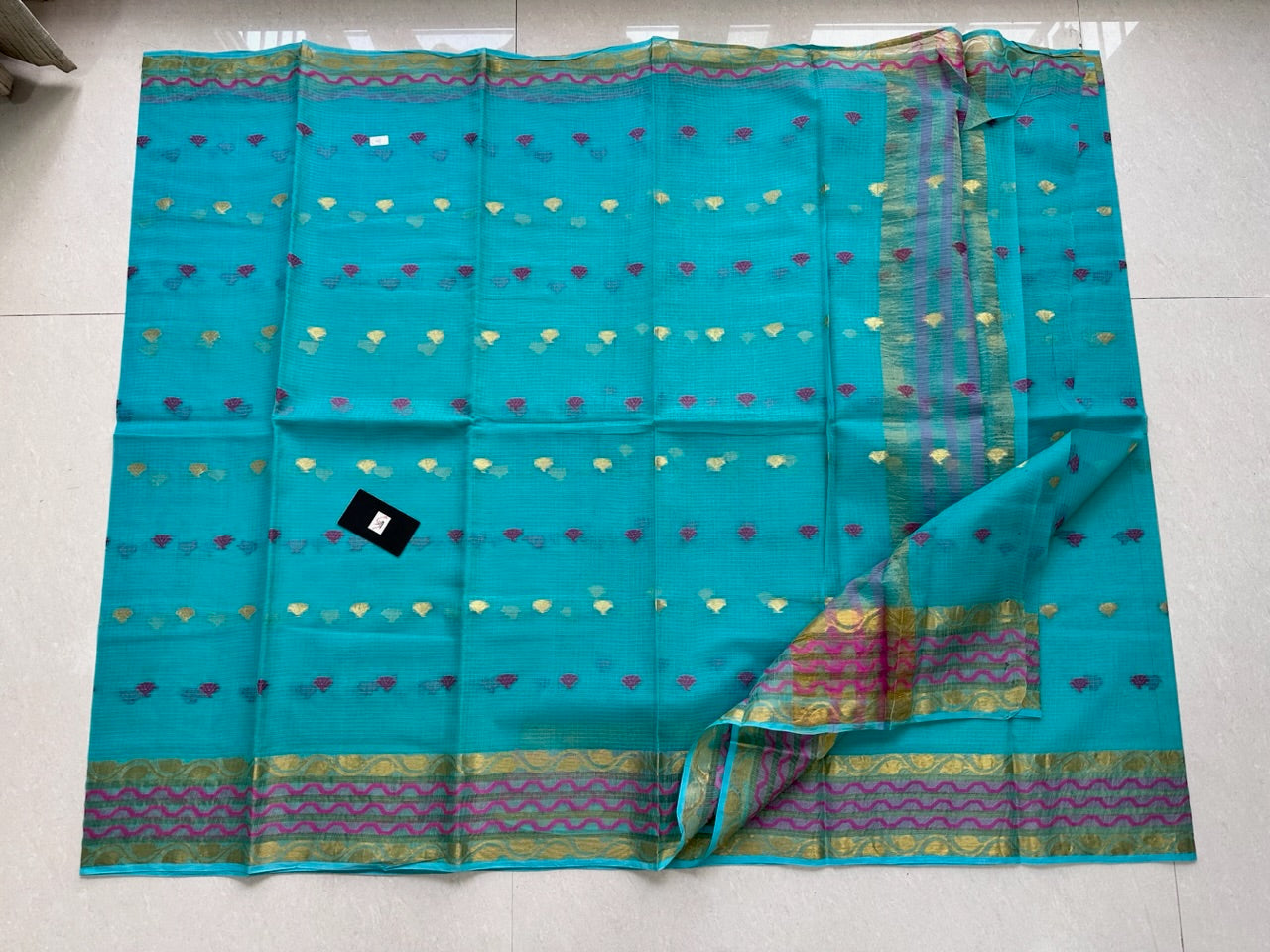 Pure Weaved Kota Cotton Doria Saree