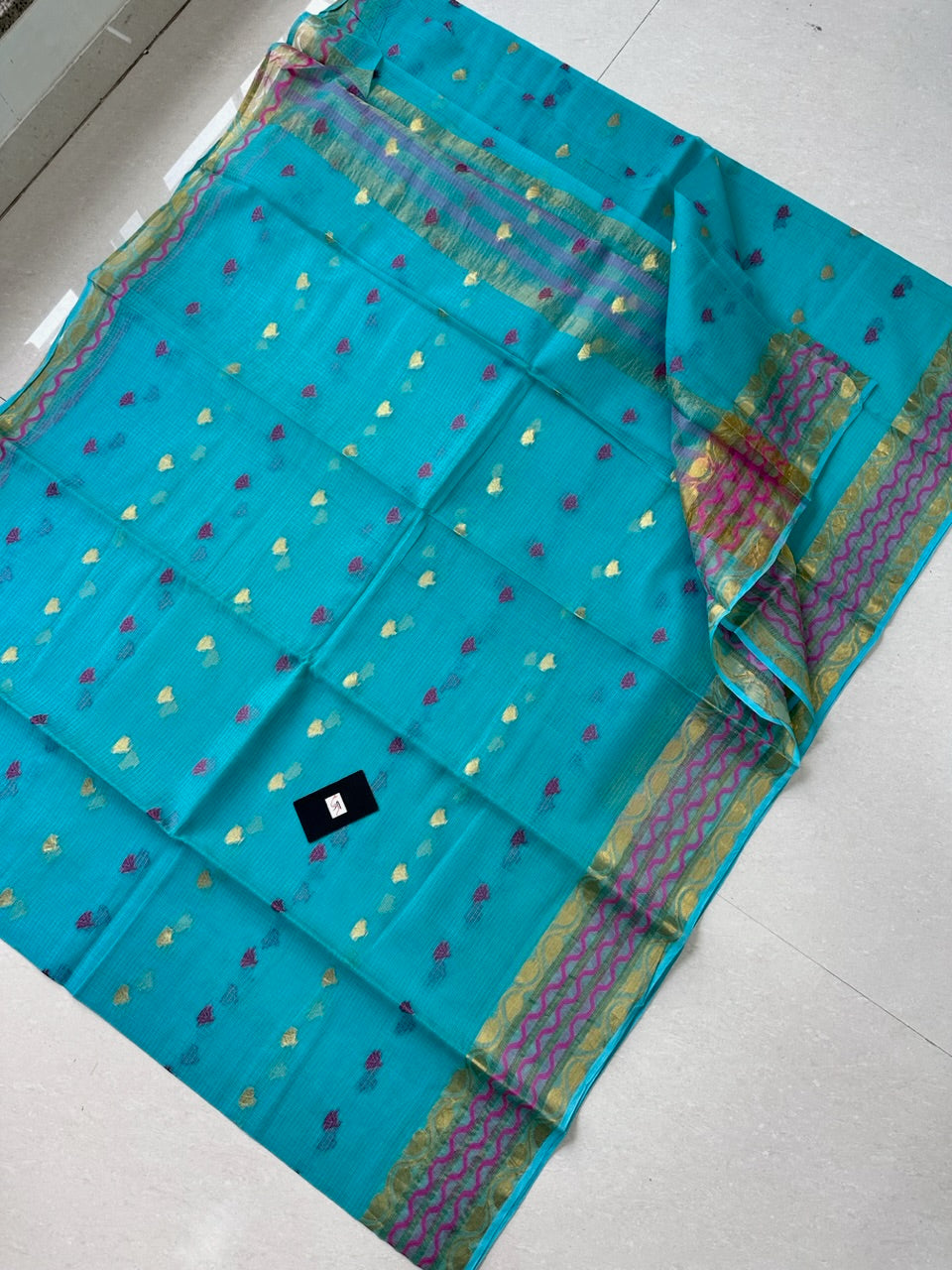 Pure Weaved Kota Cotton Doria Saree