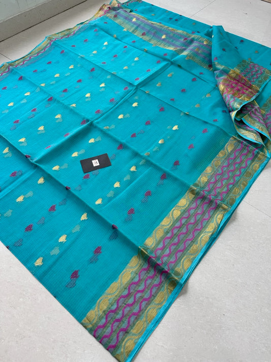 Pure Weaved Kota Cotton Doria Saree