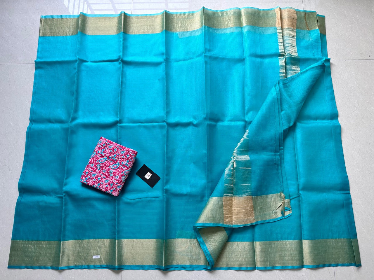 Pure Single Dyed Kota Silk Saree