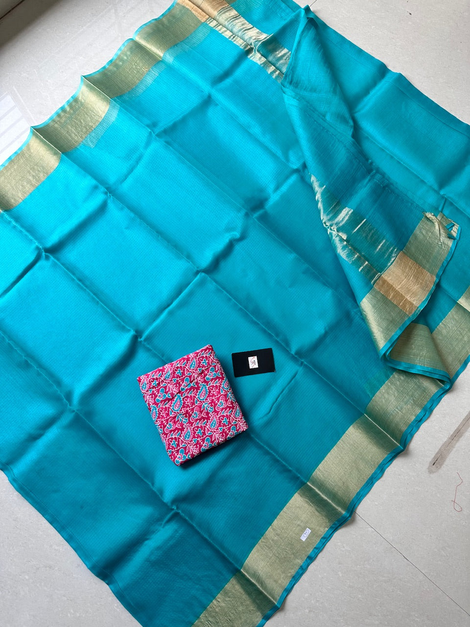 Pure Single Dyed Kota Silk Saree