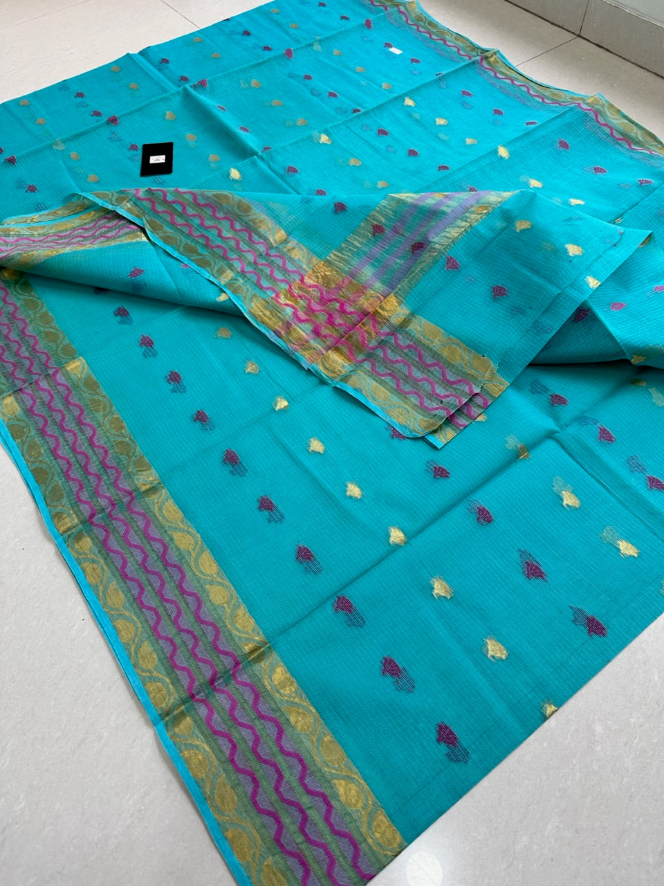 Pure Weaved Kota Cotton Doria Saree