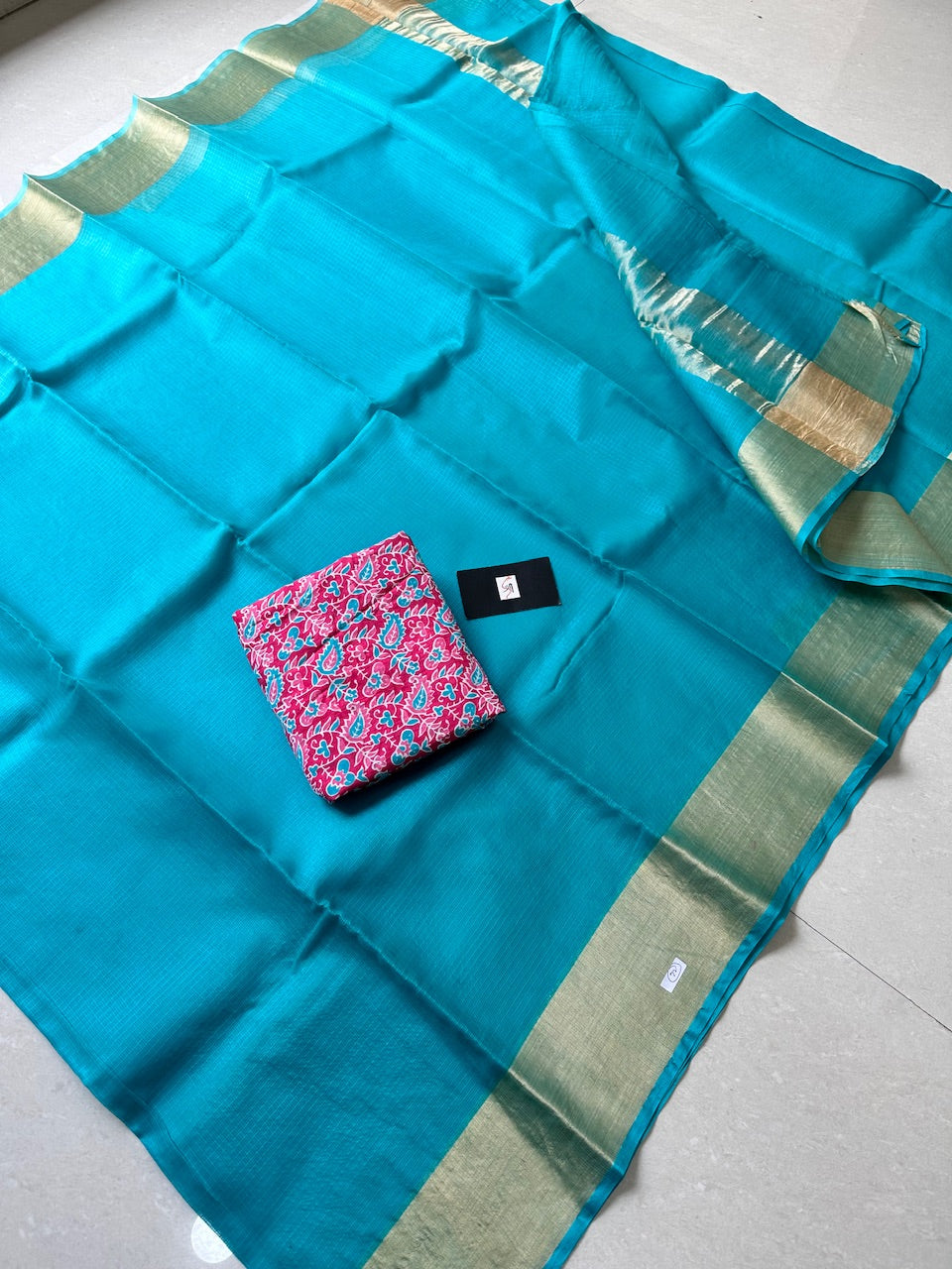 Pure Single Dyed Kota Silk Saree