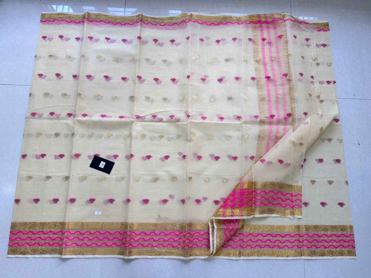 Pure Weaved Kota Cotton Doria Saree