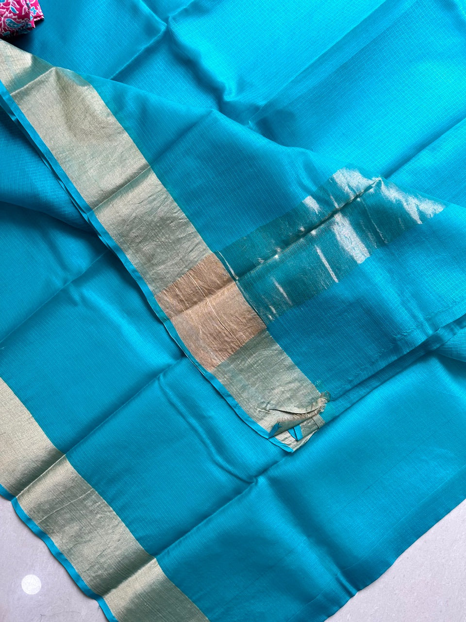 Pure Single Dyed Kota Silk Saree