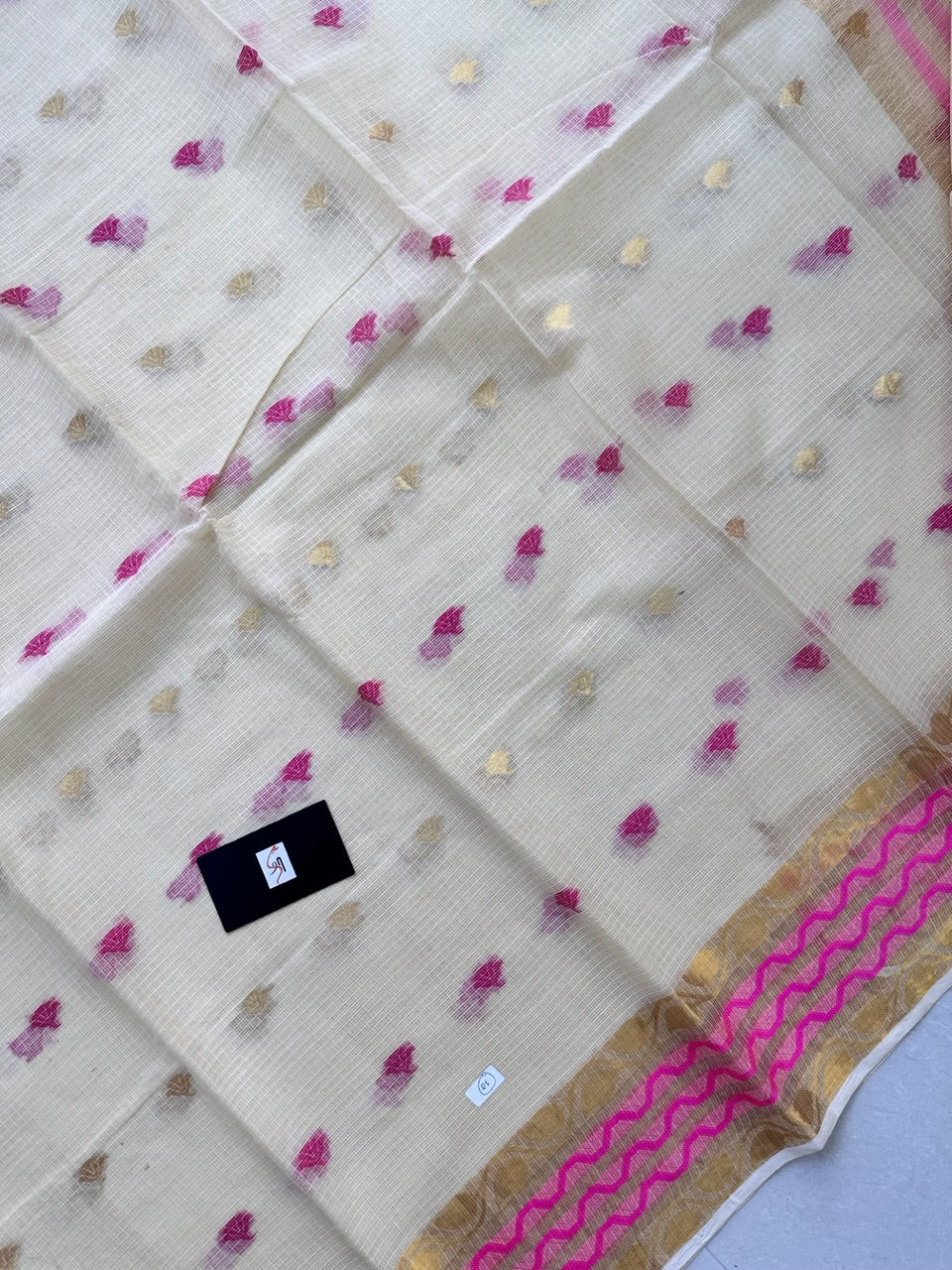 Pure Weaved Kota Cotton Doria Saree