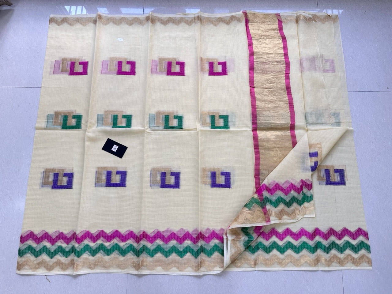 Pure Weaved Kota Cotton Doria Saree