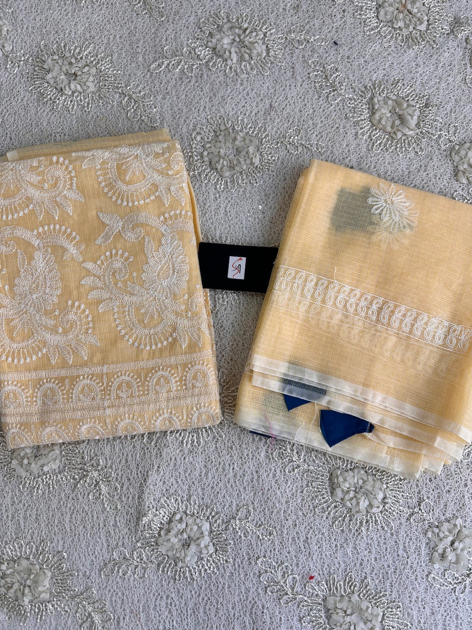 Embroidered Kota Cotton Doria Top N Dupatta (Suit)