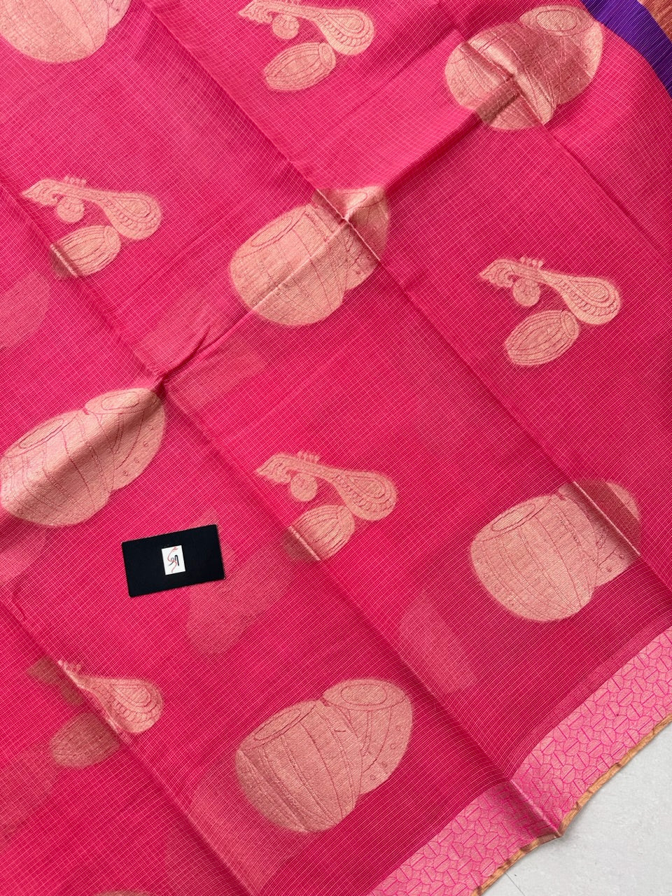 Pure Weaved Kota Cotton Doria Saree