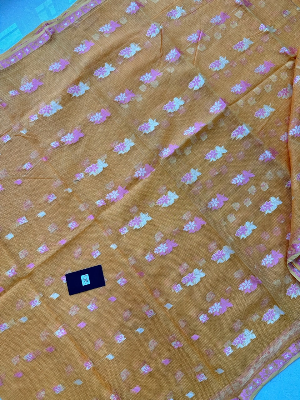 Pure Weaved Kota Cotton Doria Saree