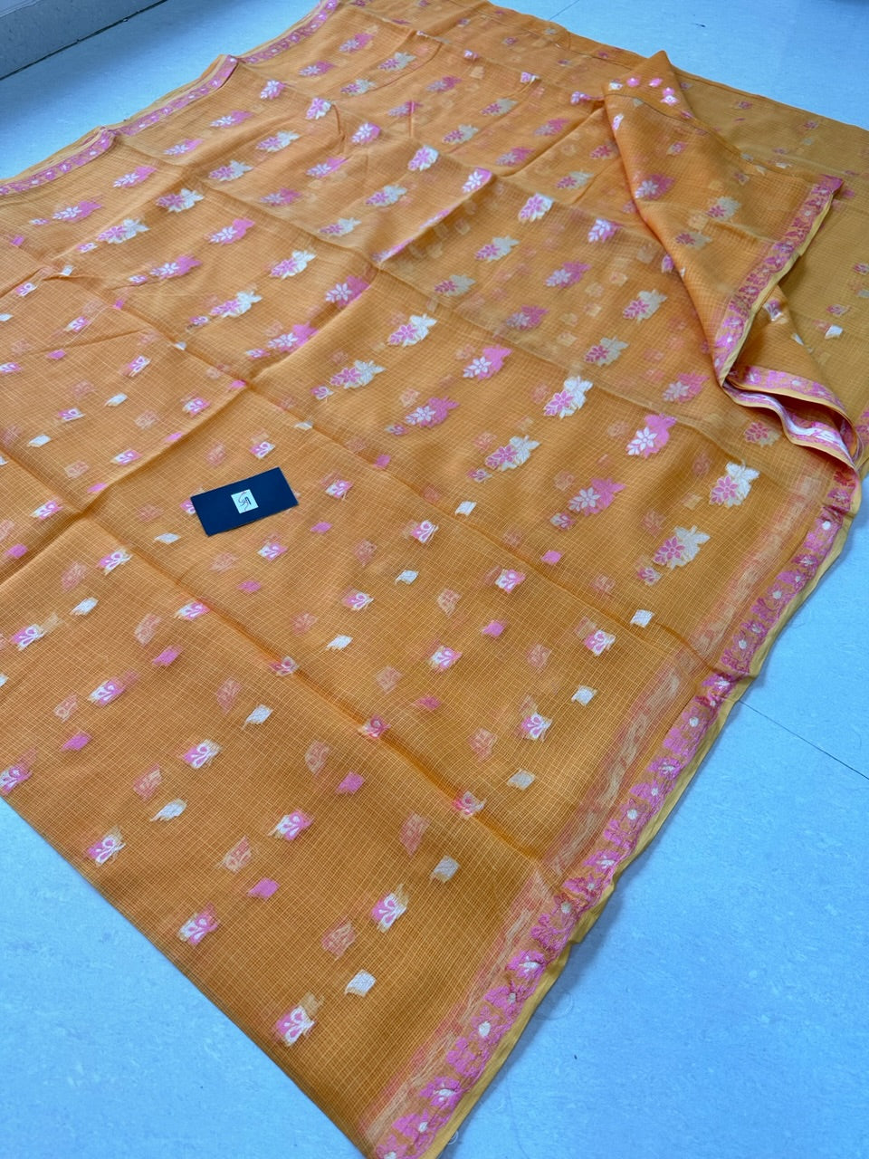 Pure Weaved Kota Cotton Doria Saree