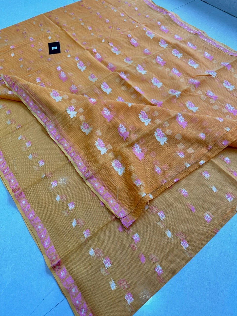 Pure Weaved Kota Cotton Doria Saree