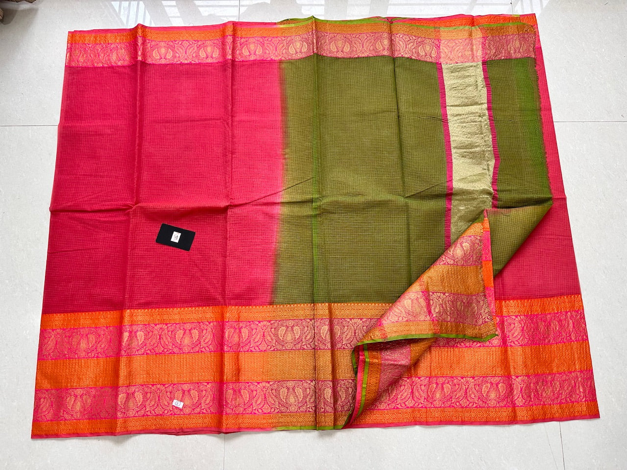 Pure Weaved Kota Cotton Doria Saree