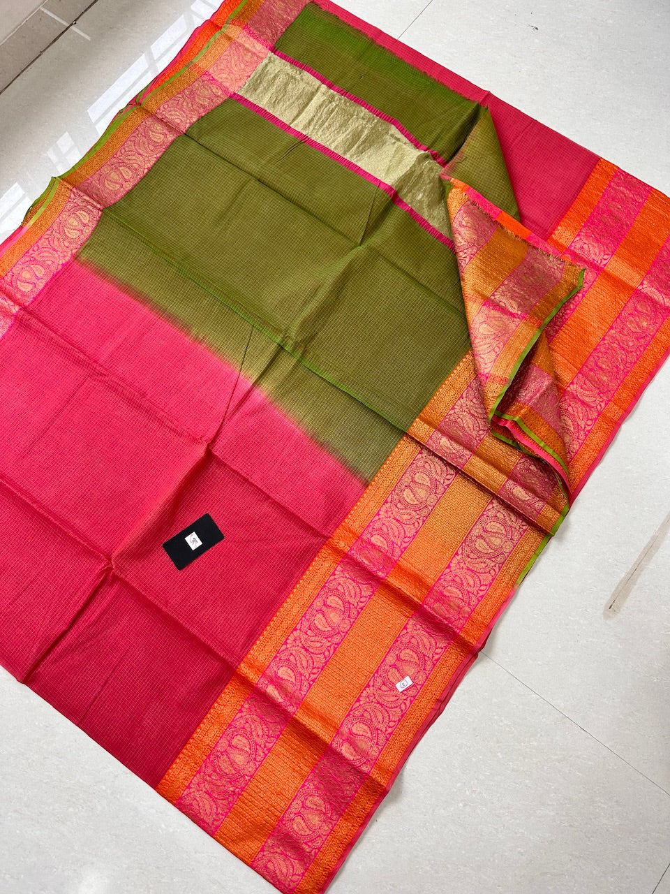 Pure Weaved Kota Cotton Doria Saree