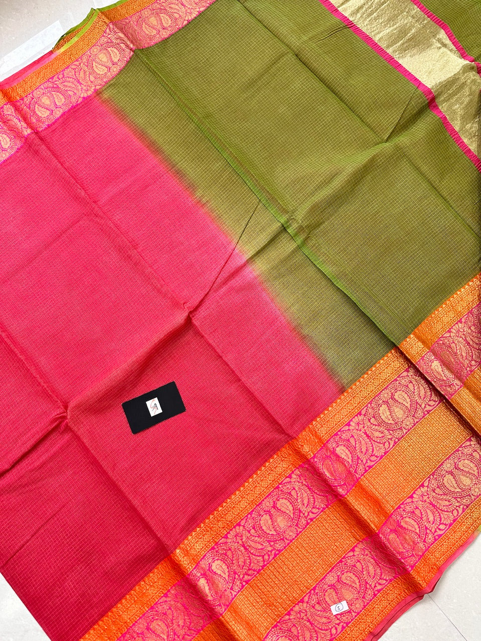 Pure Weaved Kota Cotton Doria Saree