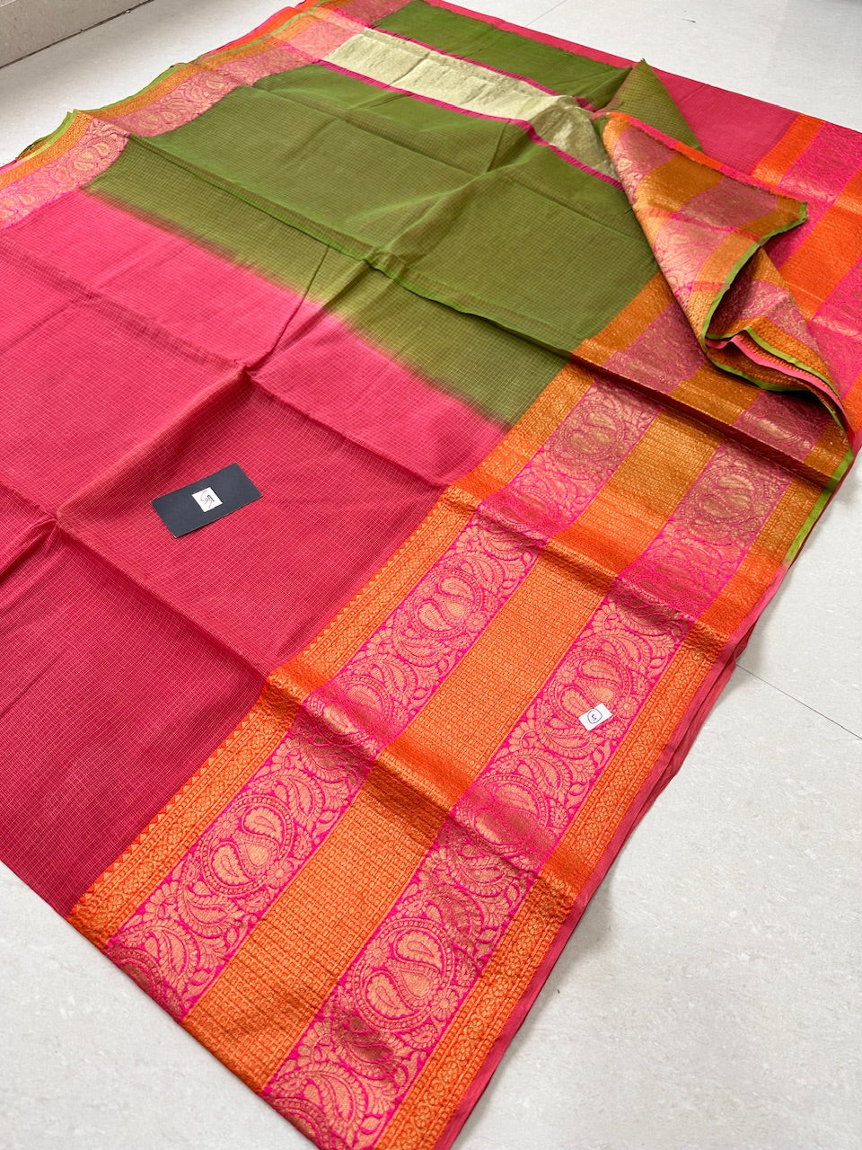 Pure Weaved Kota Cotton Doria Saree