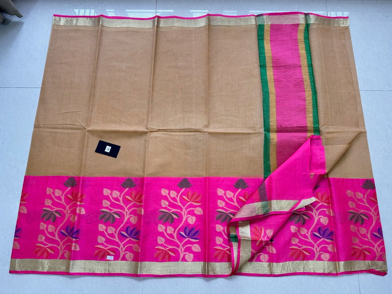 Pure Weaved Kota Cotton Doria Saree