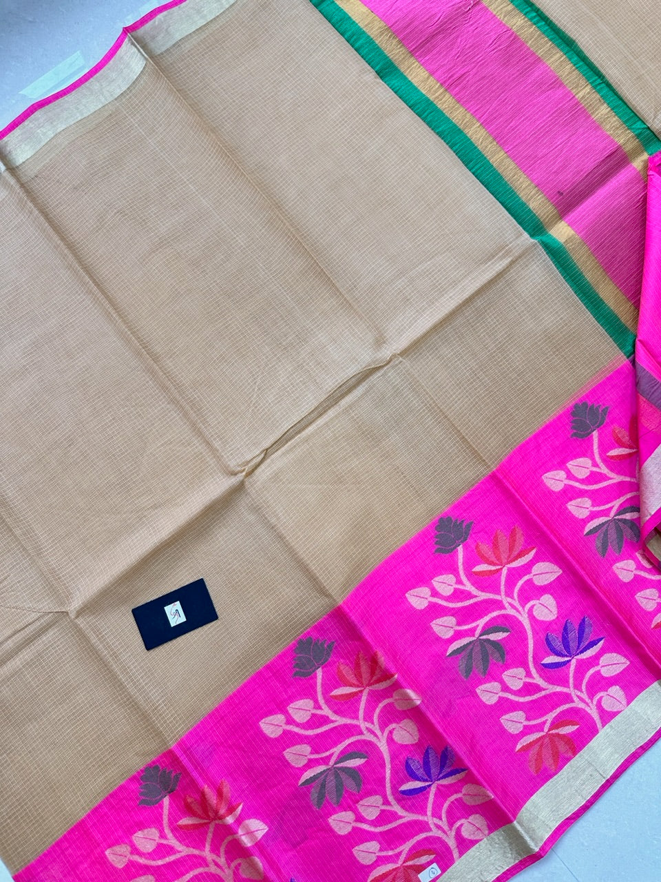 Pure Weaved Kota Cotton Doria Saree