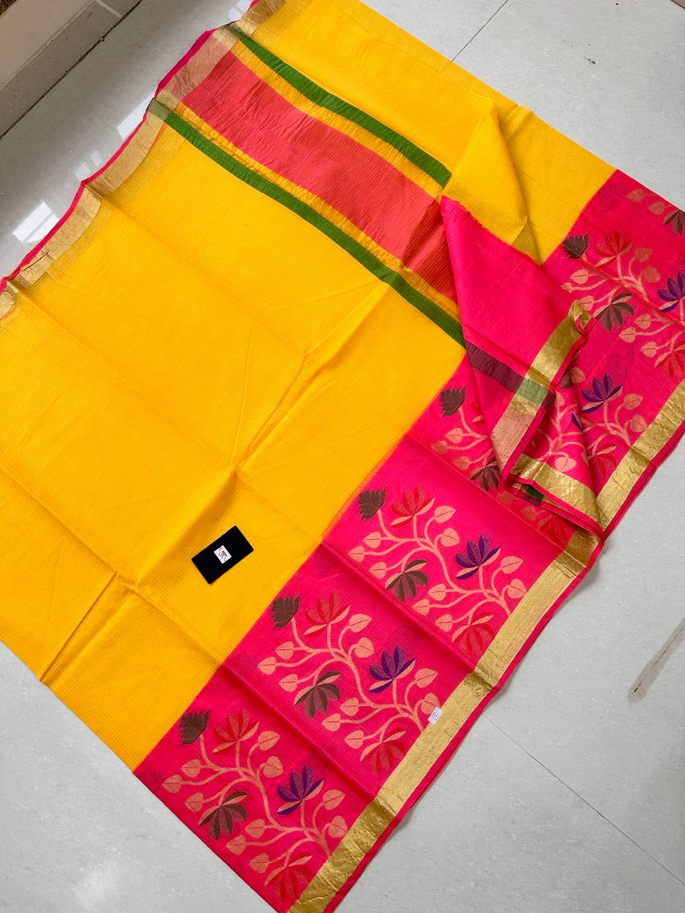 Pure Weaved Kota Cotton Doria Saree