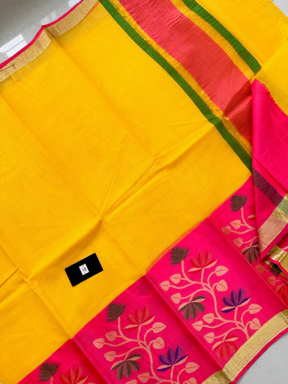 Pure Weaved Kota Cotton Doria Saree