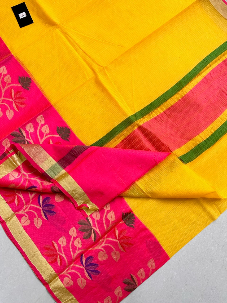 Pure Weaved Kota Cotton Doria Saree