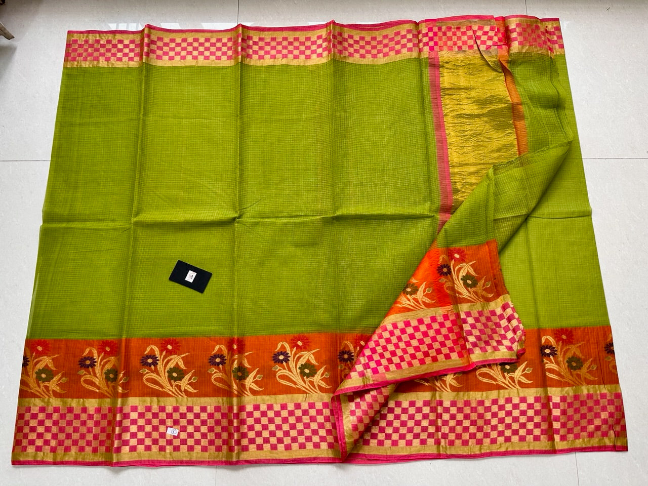 Pure Weaved Kota Cotton Doria Saree