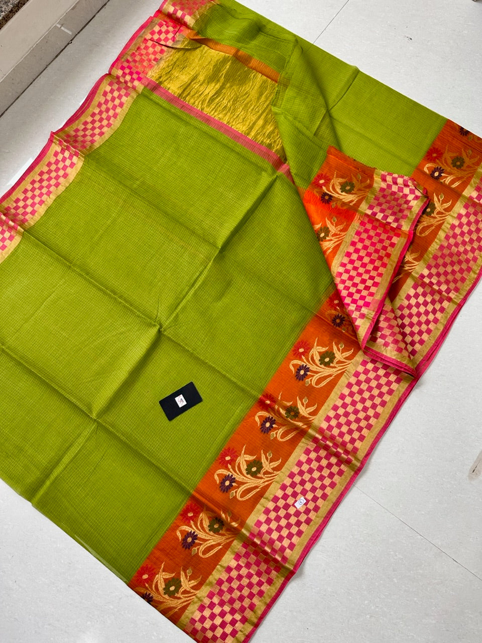 Pure Weaved Kota Cotton Doria Saree