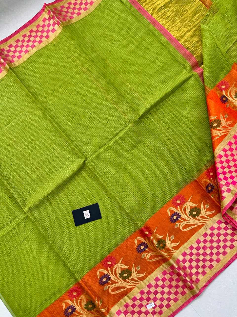 Pure Weaved Kota Cotton Doria Saree