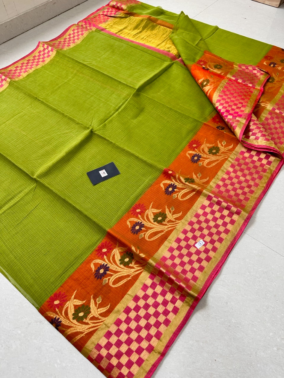 Pure Weaved Kota Cotton Doria Saree