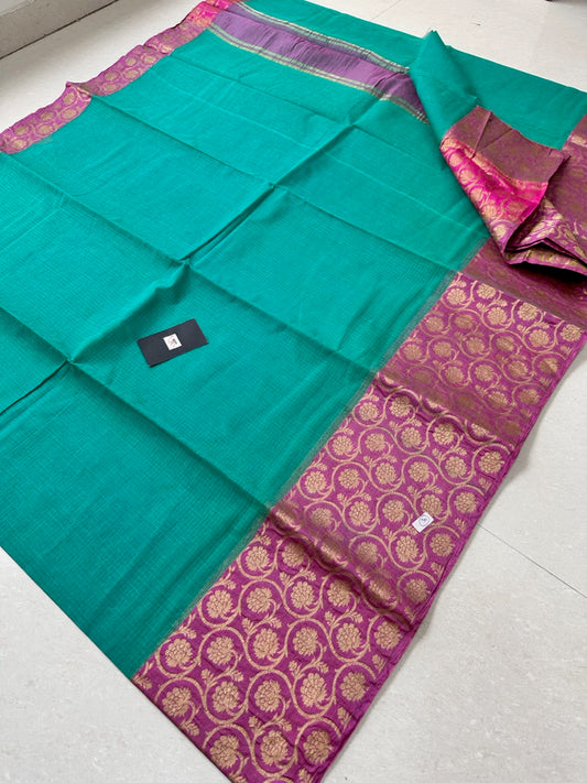 Pure Weaved Kota Cotton Doria Saree