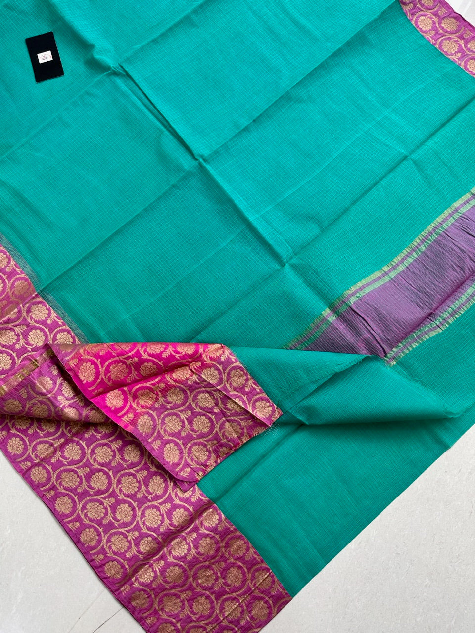 Pure Weaved Kota Cotton Doria Saree