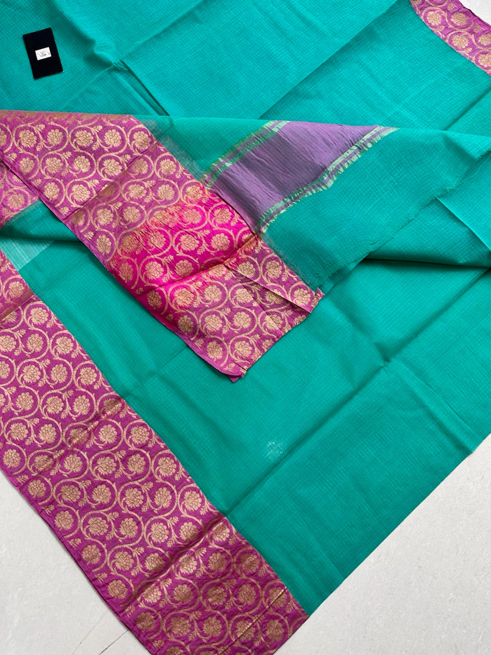 Pure Weaved Kota Cotton Doria Saree