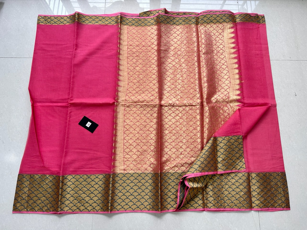 Pure Weaved Kota Cotton Doria Saree