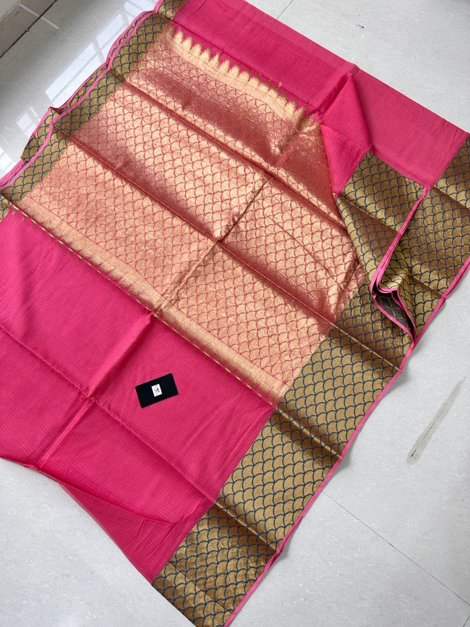 Pure Weaved Kota Cotton Doria Saree