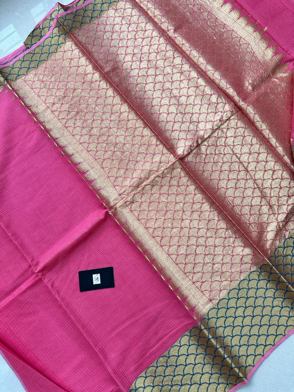 Pure Weaved Kota Cotton Doria Saree