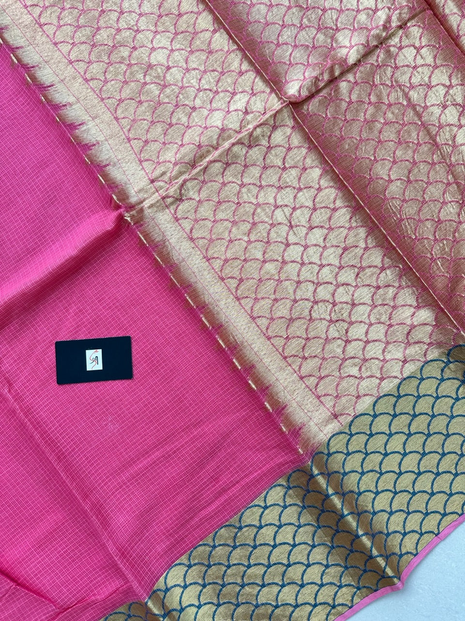 Pure Weaved Kota Cotton Doria Saree