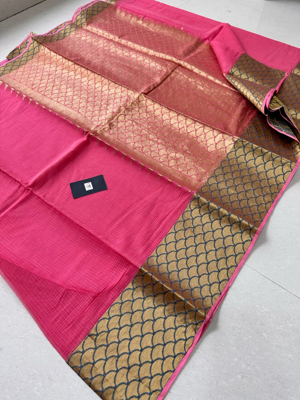 Pure Weaved Kota Cotton Doria Saree