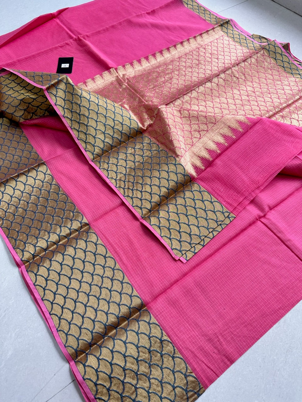 Pure Weaved Kota Cotton Doria Saree