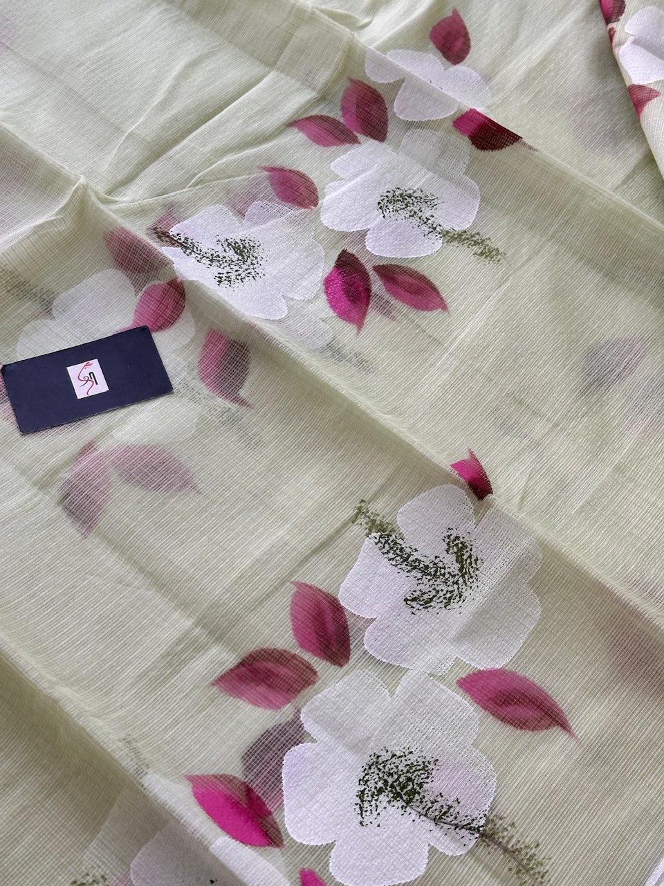 Handpainted Kota Cotton Doria Saree